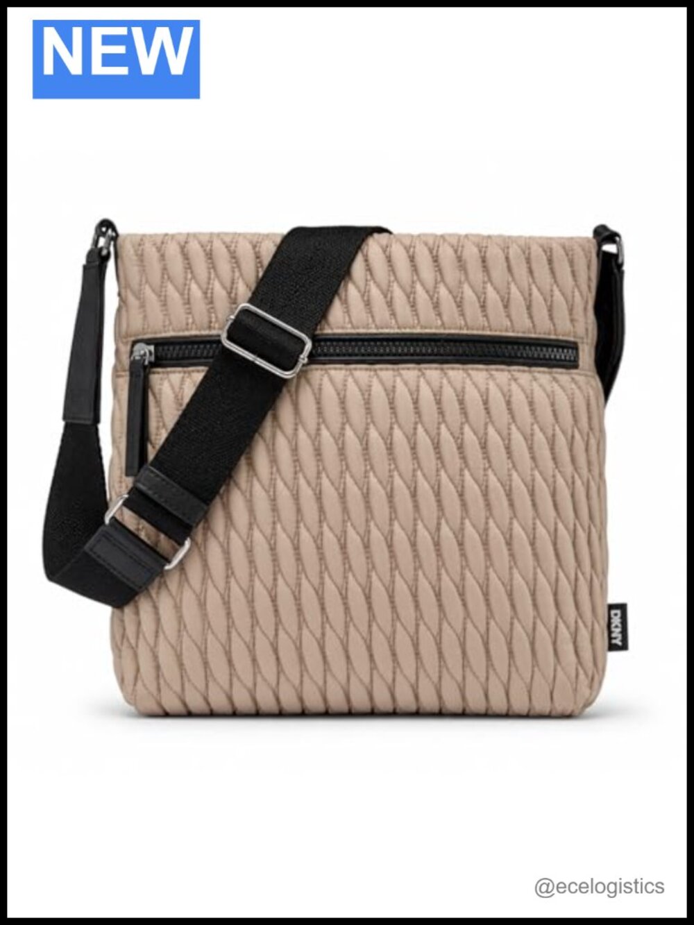 DKNY Women's Sling Bag with Adjustable Strap Faux Leather PU Lightweight